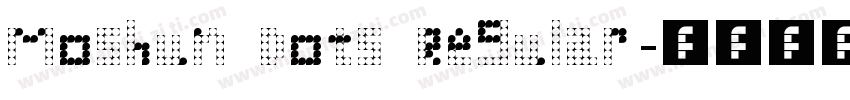 Moshun Dots Regular字体转换